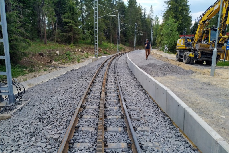 Referencie / Rekonštrukcia ozubnice Štrba – Štrbské Pleso - foto